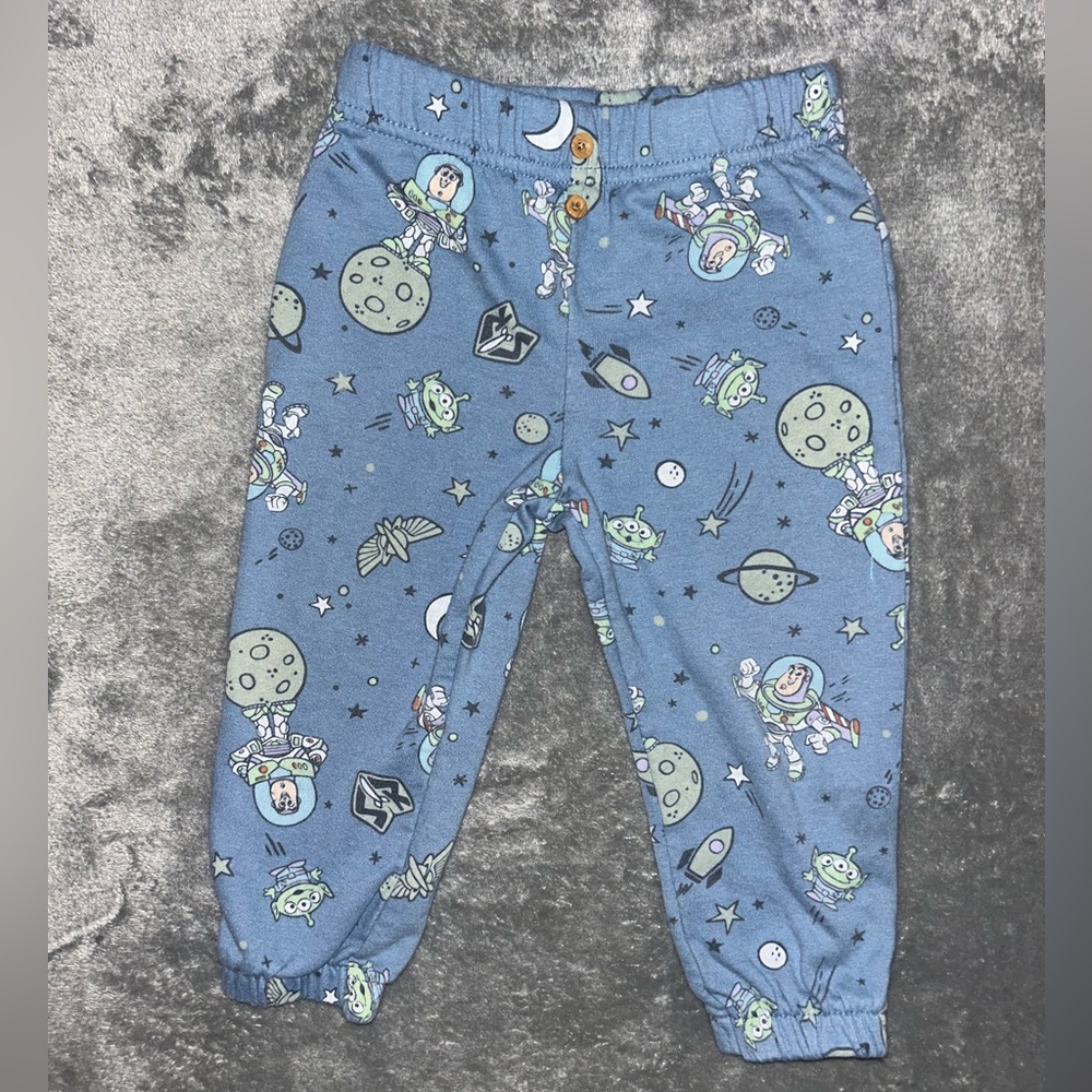 Disney Blue Baby Pants with Buzz lightyear 18M